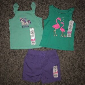 Jumping Beans Tank Tops & Shorts, 12 Months, New With Tags
